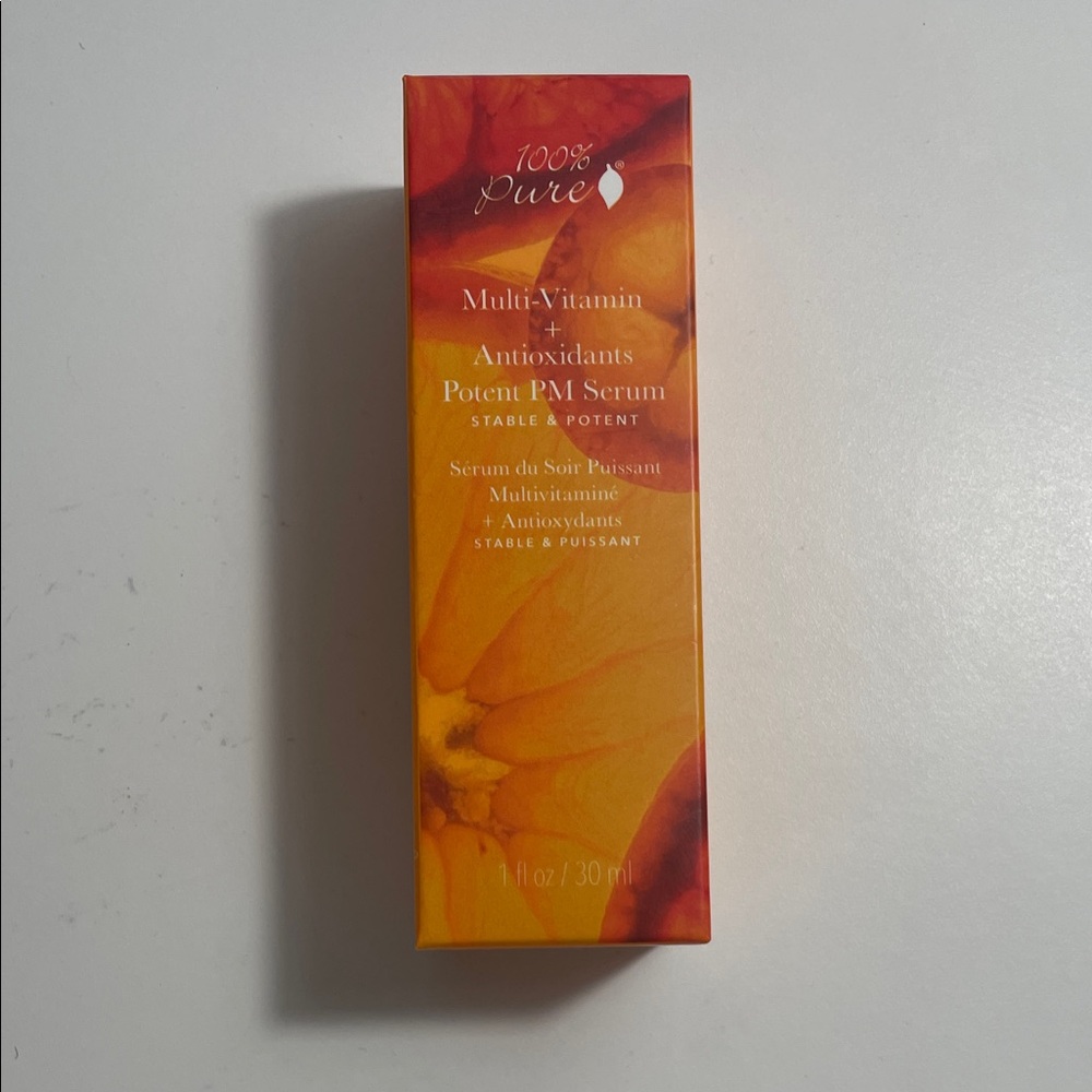 100% Pure Multi-Vitamin + Antioxidants Potent PM Serum – Orange